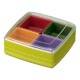 Square Bento Lunch Box Food Storage Removable 4 Compartments 