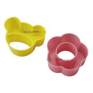 Microwavable Bento Silicone Food Cup Animal and Flower