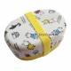 Japanese 2-tier Bento Lunch Box Blue 3 Pigs