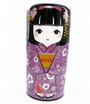 Japanese Doll Tea Can Container Accessories Box 150ml Blue