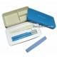 Japanese Bento Box 3 tier Lunch Box with Strap and Chop blue