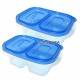 EZ Container Lunch Snack Box Rectangular pack of 3 - Small