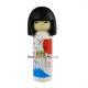 Cute Japanese Eraser Collectible Kokeshi Doll White