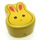 Japanese Bento Box 2 tier Lunch Box with Fork, Strap - Rabbit 