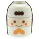 Japanese Bento Box 2 tier Lunch Box Kokeshi Set Chef