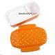 Japanese Microwavable Bento Lunch Box Polka Dot with Sections