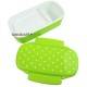 Japanese Microwavable Bento Lunch Box Polka Dot with Sections