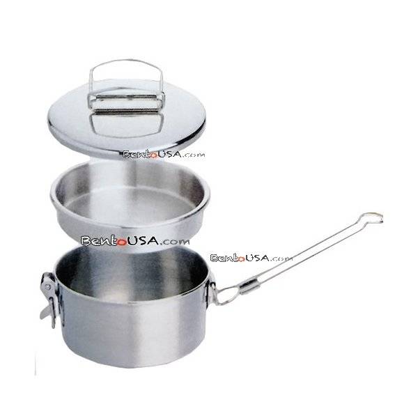 Finest Stainless Steel 2 Tier Bento Lunch Box Food Carrier Finest Stainless Steel 2 Tier Bento Lunch Box Food Carrier