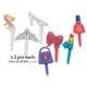 Food Decorating Pick Puffy Pick Little Princess 14 pcs
