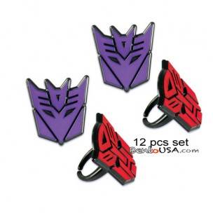 Food Decorating Party Ring Transformers 12 pcs Food Decorating Party Ring Transformers 12 pcs