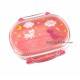 Microwavable Bento Snack Container Pink Cat