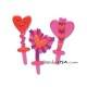 Food Decorating Pick Puffy Pick Heart Valentines Message