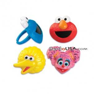 Food Decorating Party Cupcake Ring Topper Sesame Street 