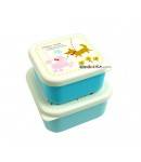 Microwavable Japanese Bento Box Lunch Box set of 2 Mini Dog