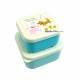 Microwavable Japanese Bento Box Lunch Box set of 2 Mini Dog