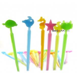 Japanese Bento Cute Sea Animal Food Pick with Case Japanese Bento Cute Sea Animal Food Pick with Case