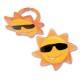 Food Decorating Pick Puffy Ring Hawaiian Luau Tiki Theme 14 pcs