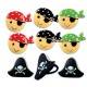 Food Decorating Party Ring Topper Cute Pirate Theme