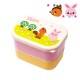 Microwavable Japanese Mini 2-tier Bento Snack Box Girl  