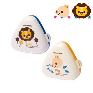 Japanese Triangle Rice Ball Bento Box Onigiri Case Boy