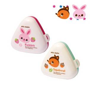 Japanese Triangle Rice Ball Bento Box Onigiri Case Girl Japanese Triangle Rice Ball Bento Box Onigiri Case Girl