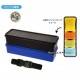 Japanese Ag+ Bento Box Lunch Box Set Slim with Silicone Cups Blue Black