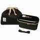 Authentic Japanese Bento Box Lunch Box Designer Set Black