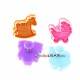 Bento Pastry Cookie Cutter and Stamp set of 4 Baby