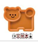Microwavable Cute Lunch Plate Dish for Kids - 3 Sections