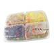 4 Sections Flat Food Storage Bento Lunch Box Small