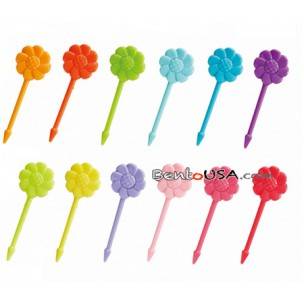 Japanese Bento Accessory Cute Food Pick Flower 12 pcs