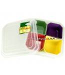 Bento Lunch Box Food Storage Removable 4 Compartments Large