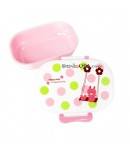 Microwavable Japanese Kids Bento Lunch Box Pink Bear