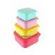 Microwavable Japanese Bento Box Lunch Box 4 Nesting Container