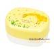 Hakoya Lacquer Bento Lunch Box 2 tier Yellow Giraffe