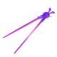 Japanese Assisted Chopsticks Purple Silicone Rabbit 