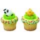 Food Decorating Party Ring Baby Chick and Lamb Cupcake Rings 8pcs