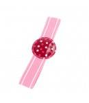 Japanese Bento Box Elastic Belt Lunch Box Bento Strap Polka Dots Pink
