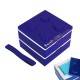 Lacquer Block Bento Lunch Box 2 tier with Cold Gel Pack Blue
