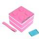 Lacquer Block Bento Lunch Box 2 tier with Cold Gel Pack Pink