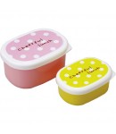 Microwavable Bento Food Cup with Seal Lid - Polkadot