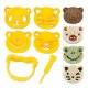 CuteZcute Sandwich Cutter and Pastry Stamp Kit 
