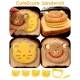CuteZcute Bento Sandwich Cutter and Pastry Stamp Kit 