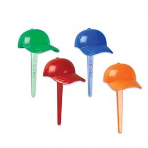 Food Decorating Pick Puffy Pick 3D Hat 4 Colors