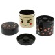 Japanese Kokeshi Tea Container Accessories Box 2 tier