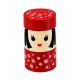 Japanese Kokeshi Tea Container Accessories Box 2 tier Hanako