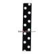 Japanese Bento Box Elastic Belt Bento Strap Polka Dots Black