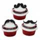 Food Decorating Pick Flexi Mustache Fun Stache