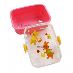 Microwavable Japanese Bento Box Lunch Snack Box Pink