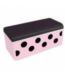 Bento Box Polka Dot Pink and Black with Cold Pack